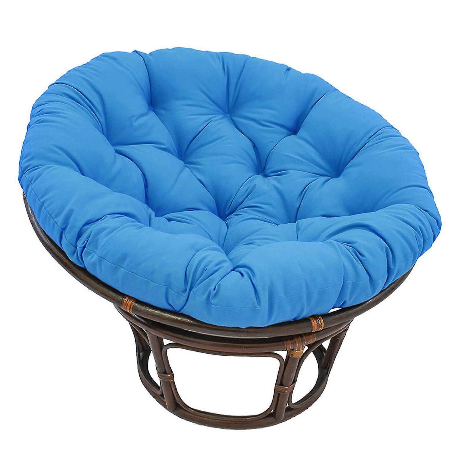 Hanging Basket Swing Basket Back Cushion, Blue, 80x80cm