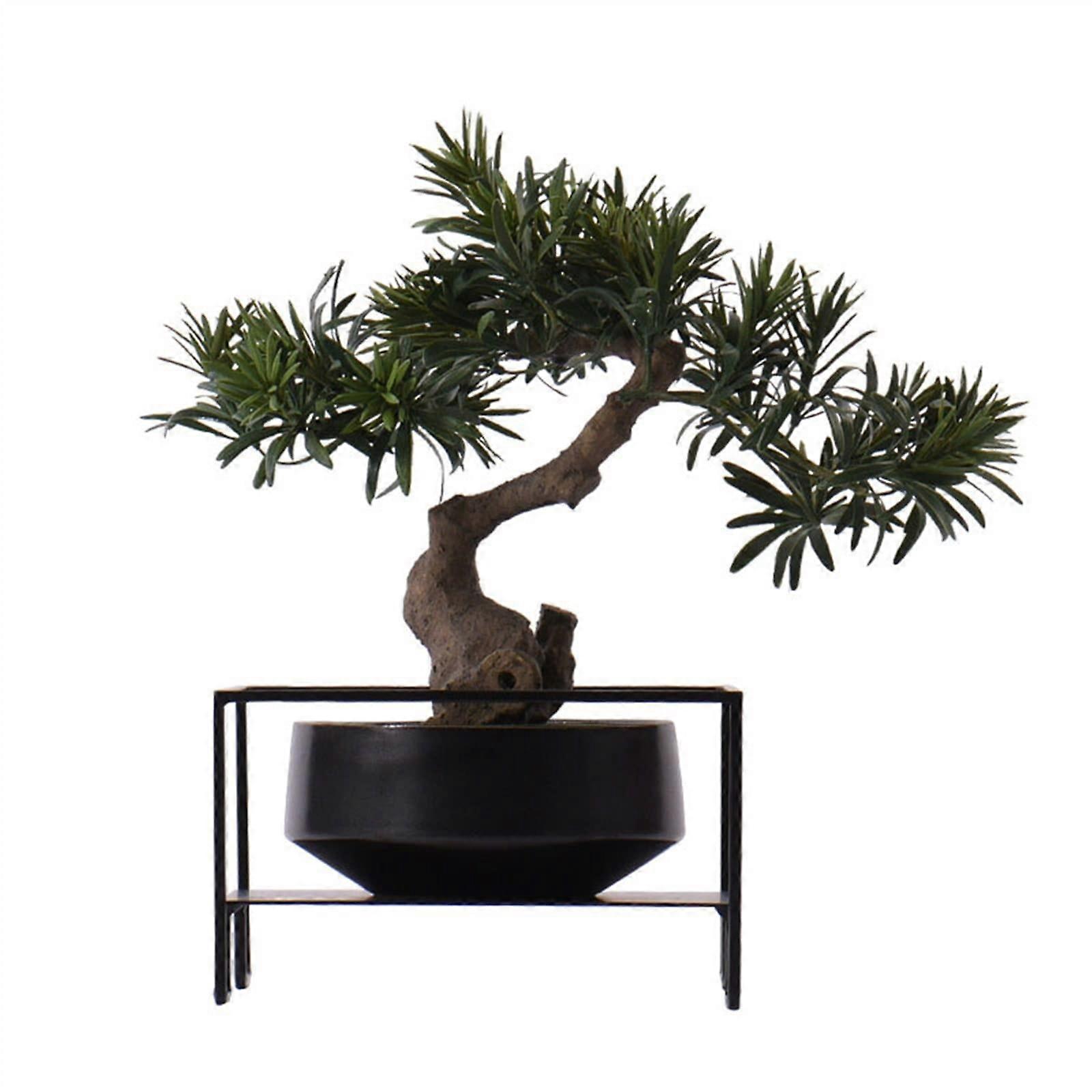 Artificial bonsai tree, artificial plant decoration, potted artificial indoor plants