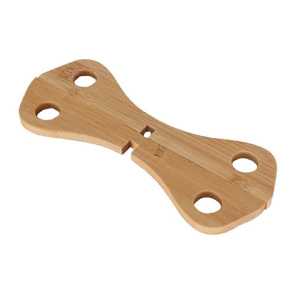 Bamboo Trivets Detachable Pot Trivets Heat Insulation Elegant Kitchen Decor Khaki 20.00X20.00X4.00CM 1Set