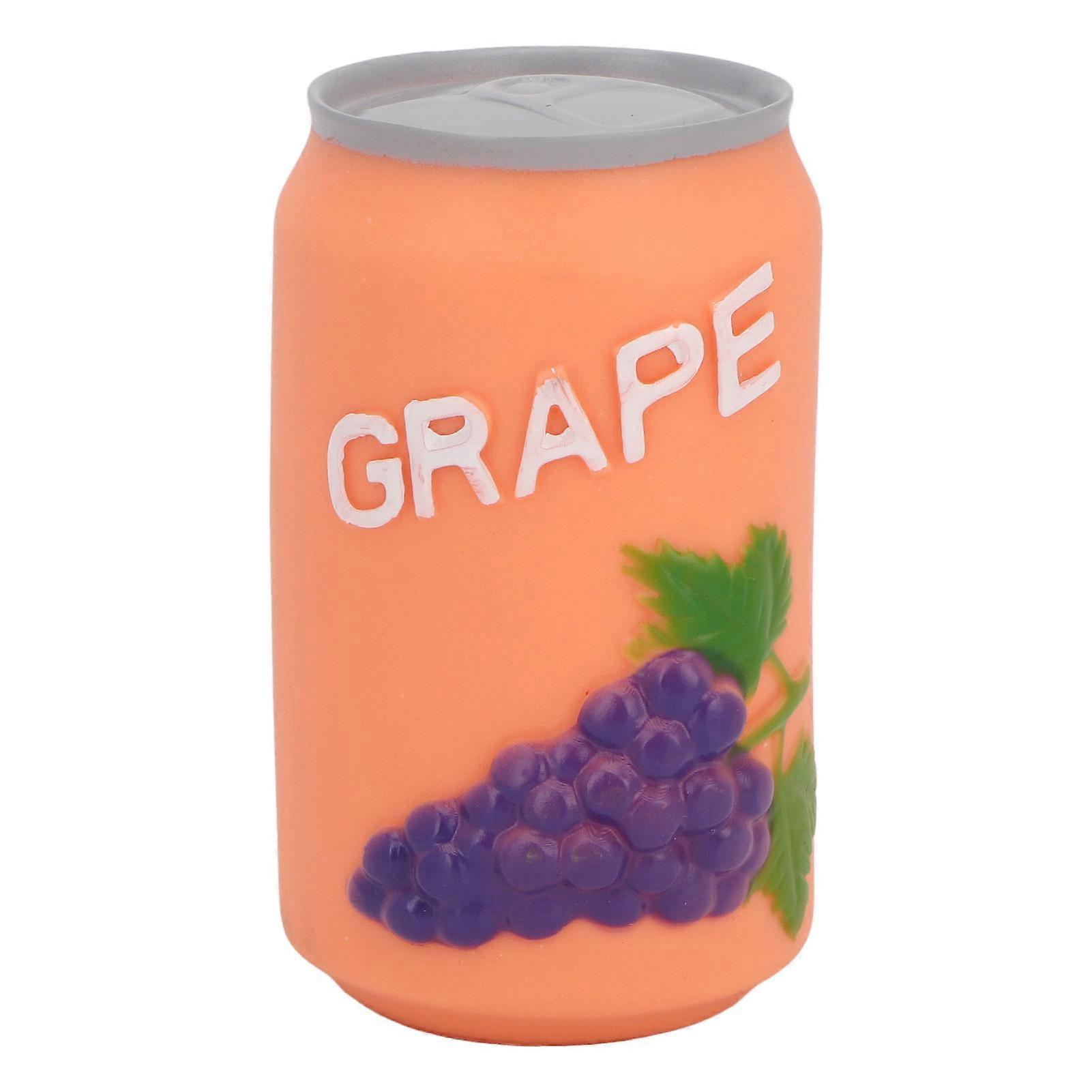 Dog Chew Bottle Toy Bite Resistant Interactive Dog Chew Squeak Water Bottle for Small Medium Dog Grape Type