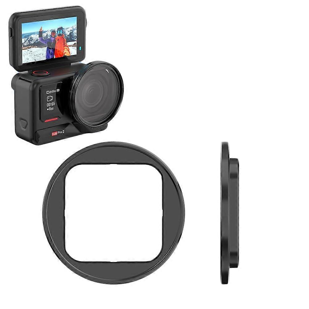 Filter Holder for Insta360 Ace Pro 2 with Protective Frame, 49mm Lens Filter Compatibility, Durable Camera Accessory