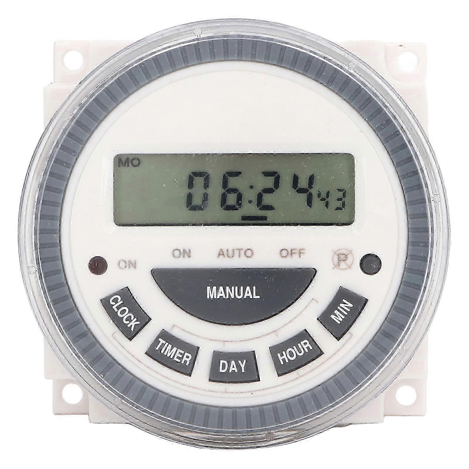 Digital Programmable Timer High Accuracy Time Control Switch Relay for AC200-250V