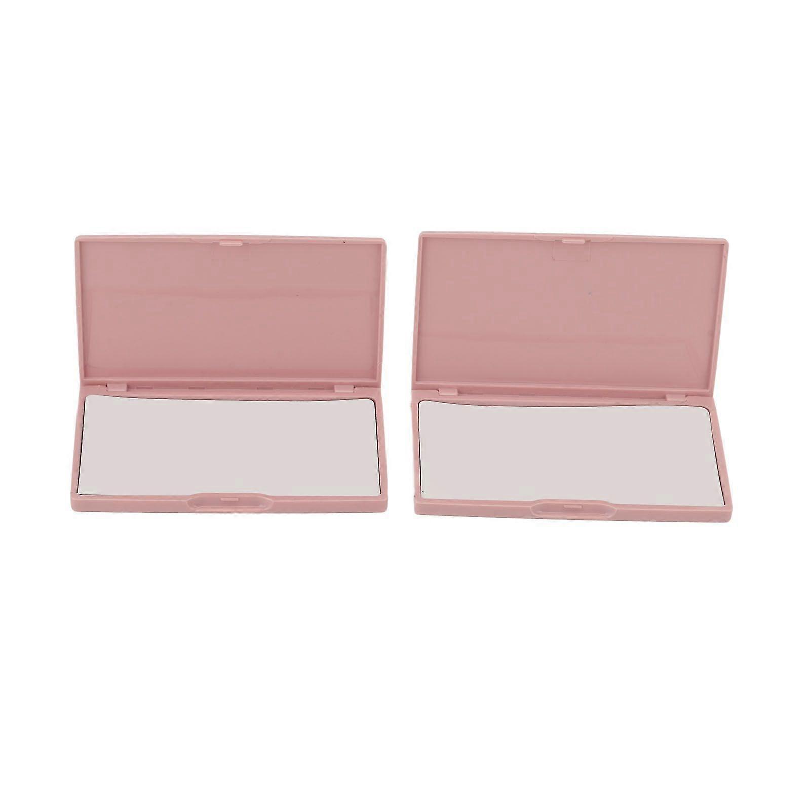 2025 Latest Model  2pcs Magnetic Needle Case Pink Rectangle Shape Plastic