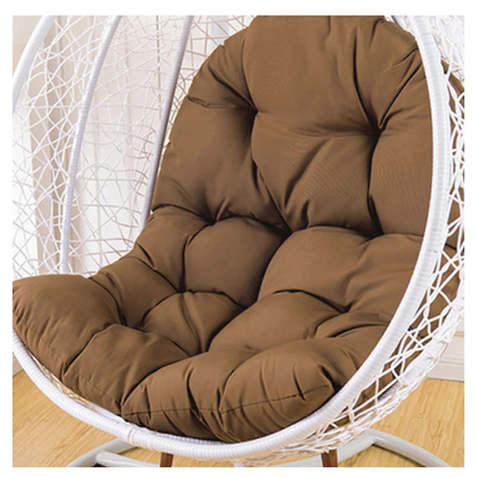 Replacement egg chair cushion, waterproof, sunresistant, rattan hammock, light brown