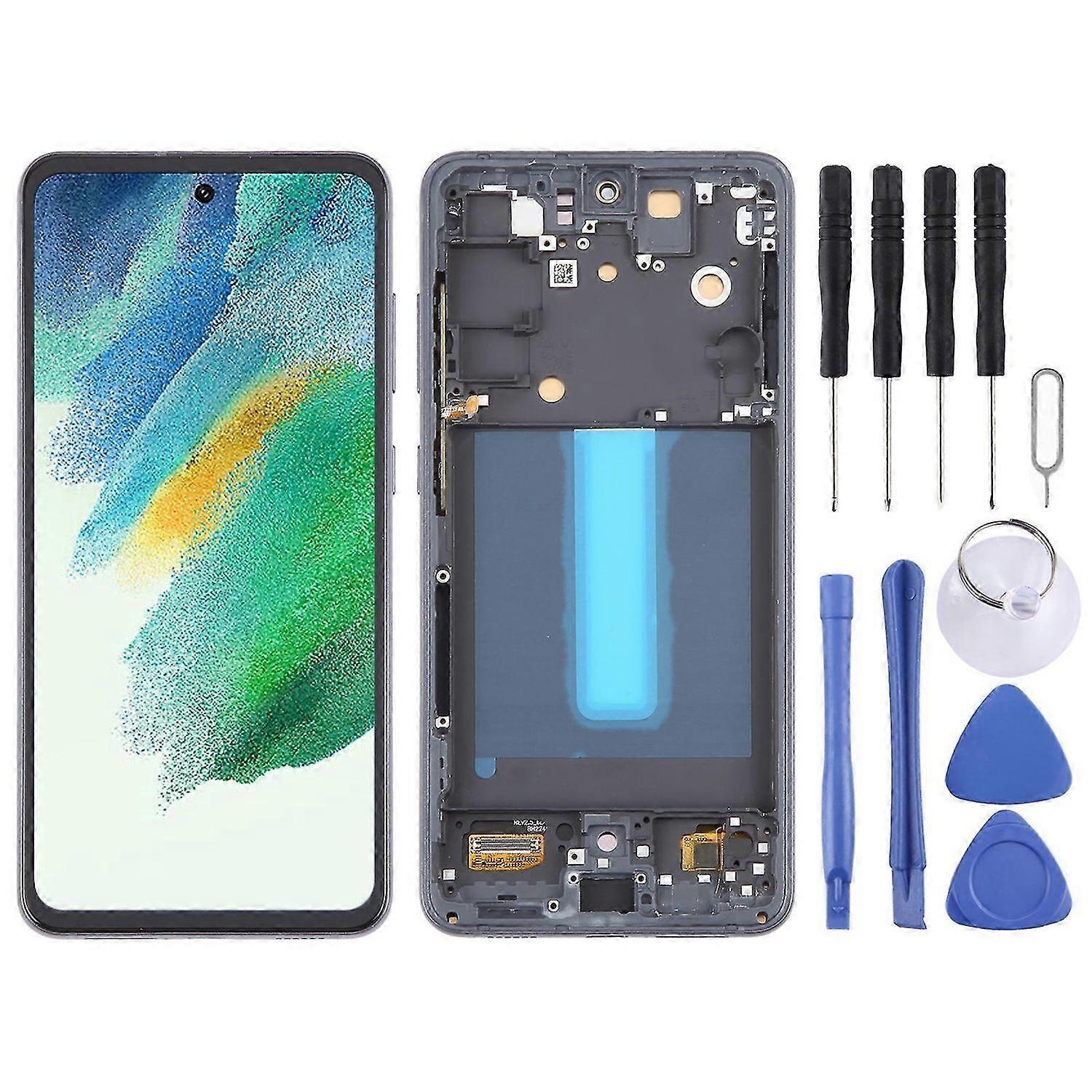 Compatible with Samsung Galaxy S21 FE 5G SM-G990B 6.36 inch EU Version OLED LCD Screen Digitizer Ful
