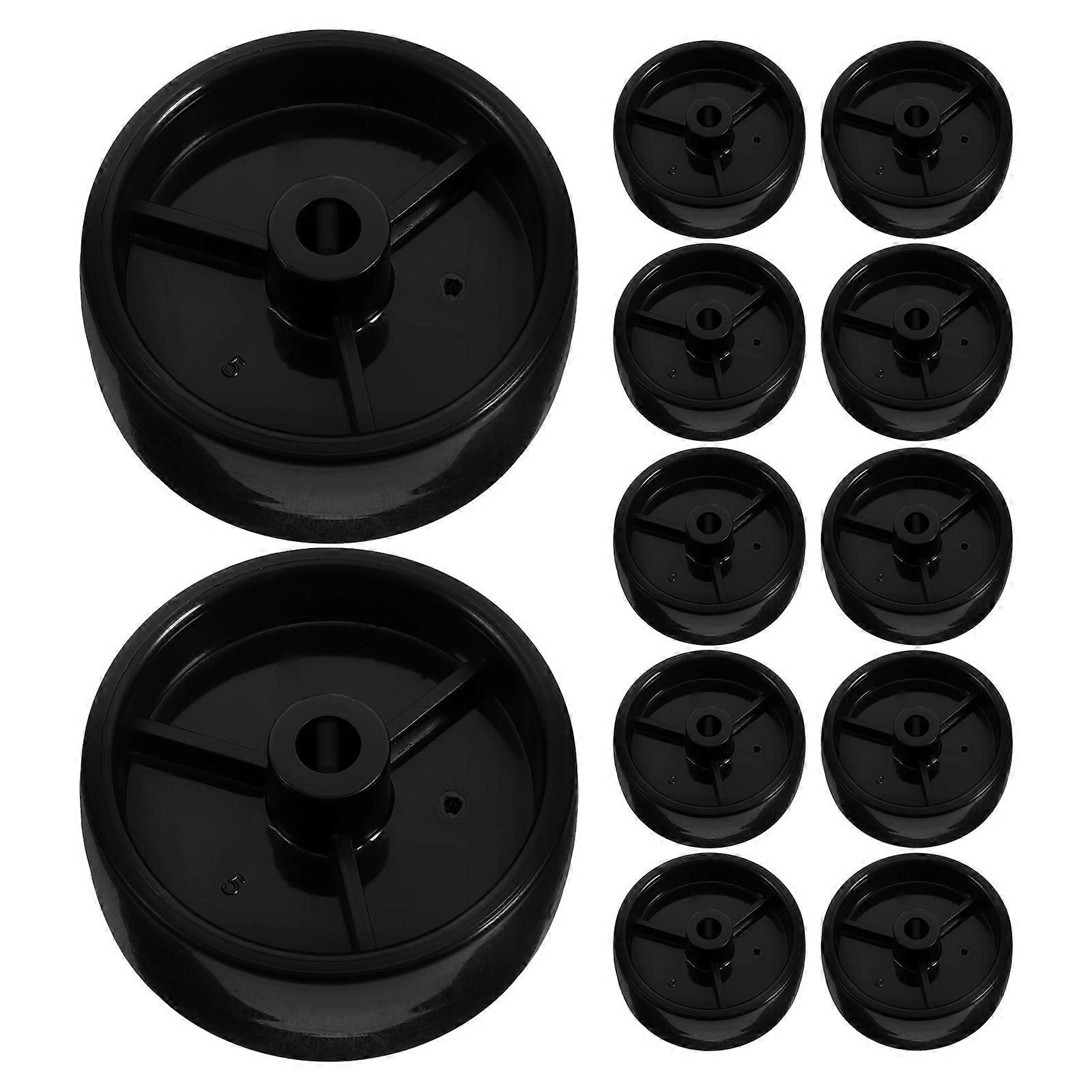 PP Material Mower Wheel 12Pcs for Indoor and Outdoor Use Various Surfaces