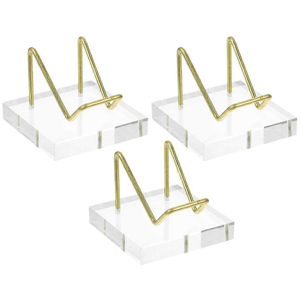Minerals Holder Display Gemstone Display Holder Acrylic Home Use 5.00X5.00X4.00CM Jewelry Holder 3Pcs