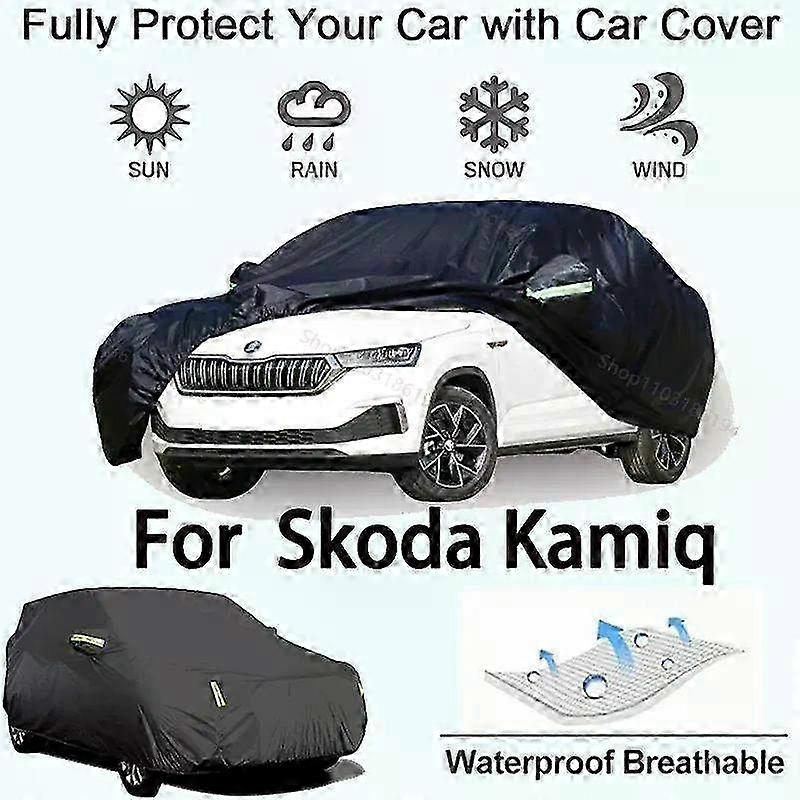 Πλήρης κάλυψη αυτοκινήτου για Skoda Kamiq - Προστατευτικός εξοπλισμός εξωτερικού χώρου, αντιηλιακή ασπίδα χιονιού αδιάβροχα αξεσουάρ αυτοκινήτων ανθεκτικά στη σκόνη