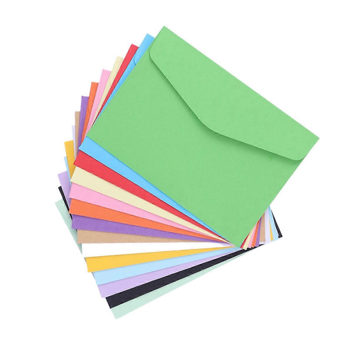 Small Colored Envelopes Invitation Envelopes Solid Color Photo Letter Envelopes General Users School 140Pcs