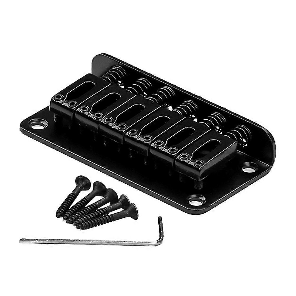 1 Set Metal Guitar Saddle Bridge Accessory for Electric Guitar – Durable Fixed Tailpiece Design for Easy Installation and Enhanced Performance