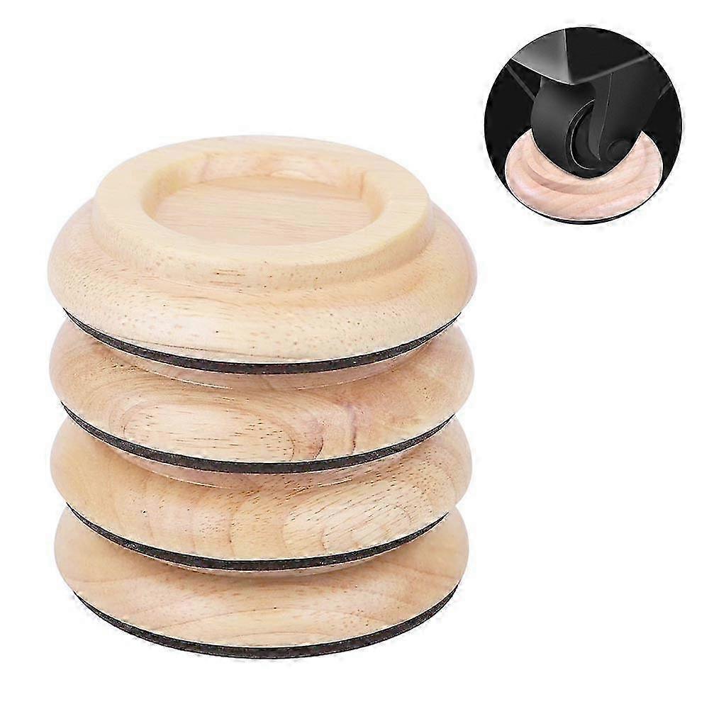 Shock-Proof Castor Cups, Premium Quality Anti-Corrosion Solid Wood Supports