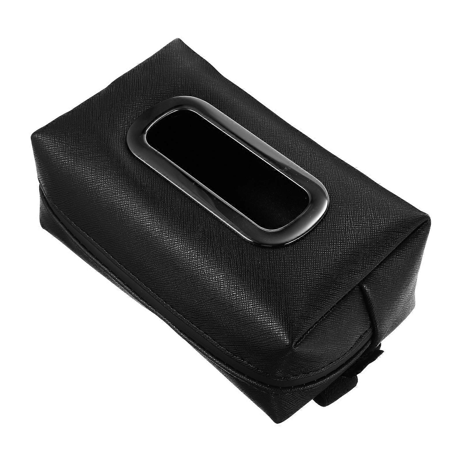 Car Tissue Holder Organizer with Mask Holder for Car Visor 1 Set Hanging Design