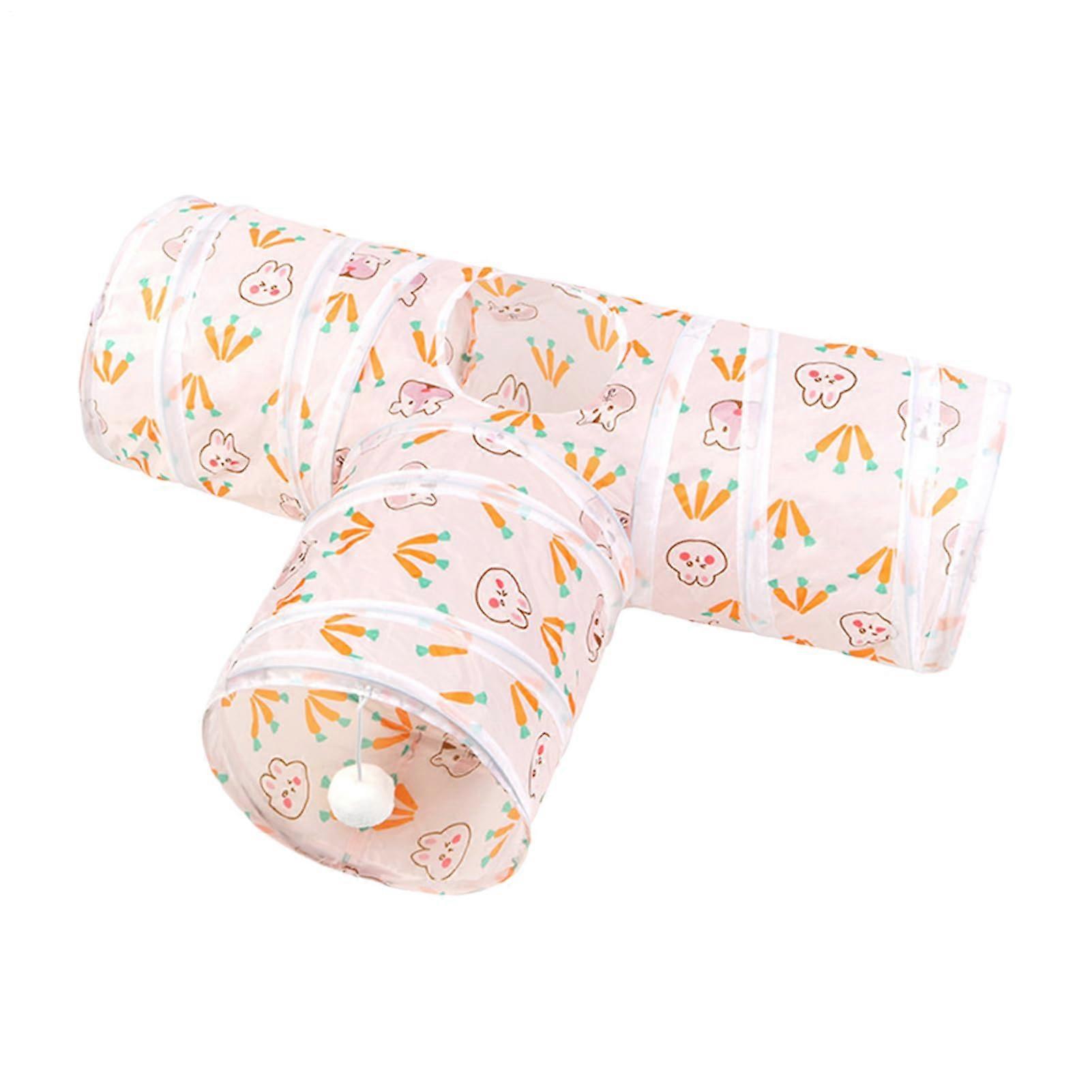 Foldable Kitten Tunnel Tube, Folding Pet Play Hole, Stylish Design, 23.62 x 9.84 Inches