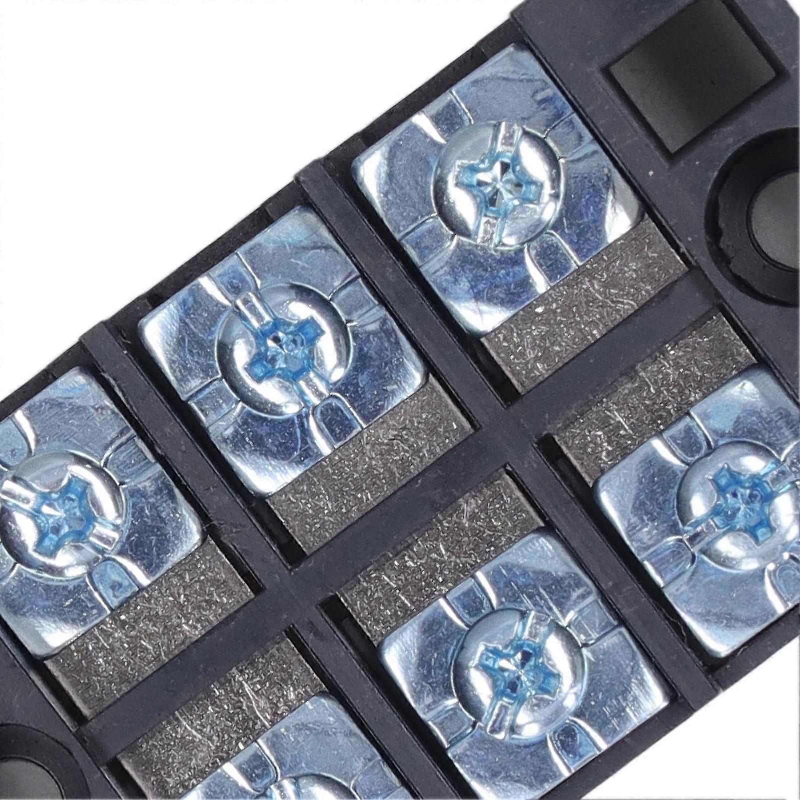 4pcs Wire Barrier Block Terminal Strip Professional High Current TB Fixed Screw Clamp Terminal Blocks Strip 600V 25A 3 Bits (2503)