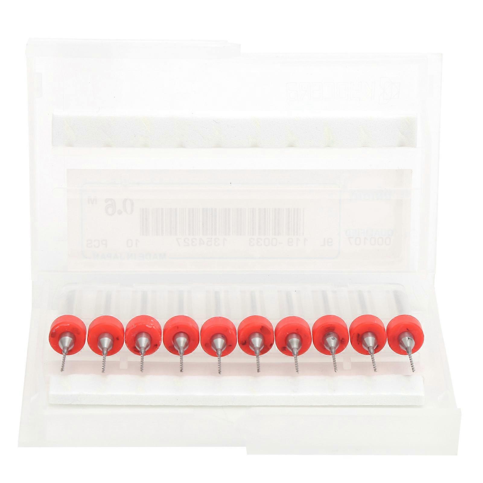 10pcs Printer Nozzle Cleaning Drill Bits Three Dimensional Printer Accessories 0.6mm