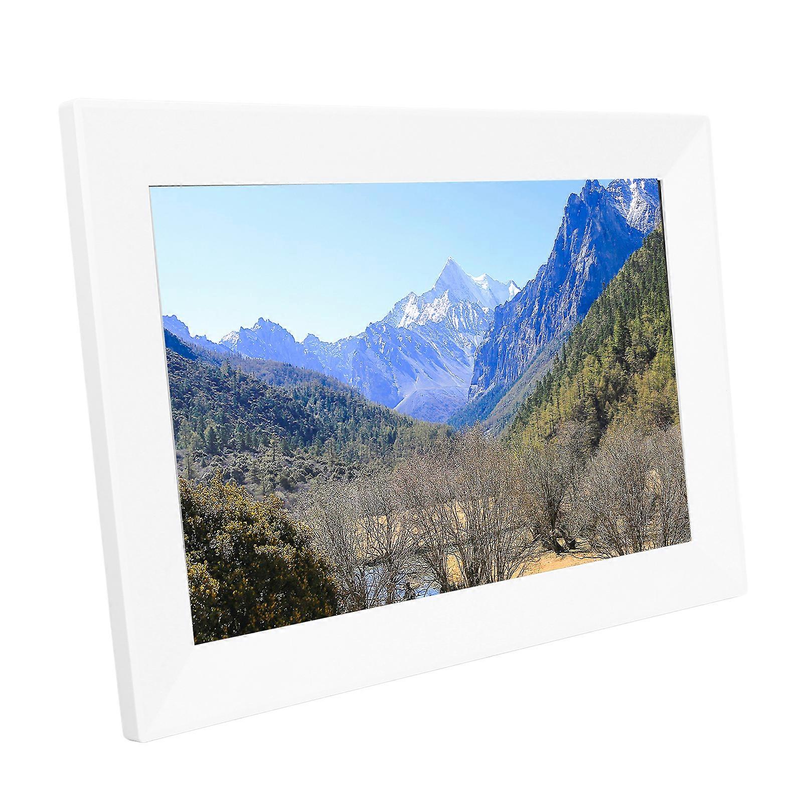 10.1" White Digital Photo Frame 32GB Wireless Touch Screen