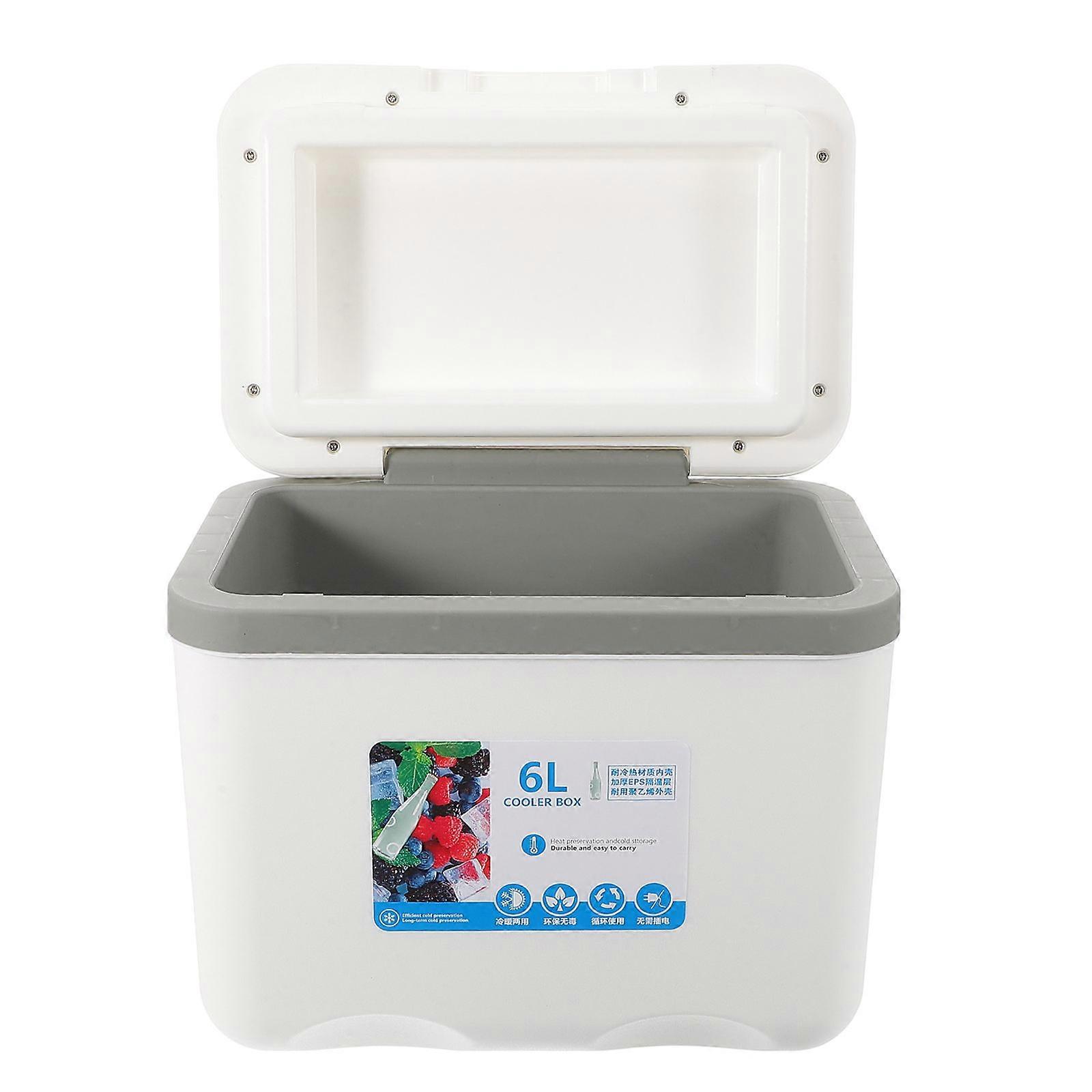 Hard Lunch Cooler Insulated Picnic Basket Portable Design For Picnic Outdoor Activities White 27.00X23.00X18.00CM Cooling 1Pack
