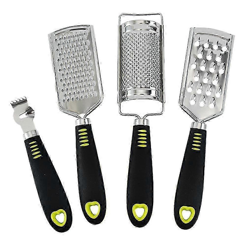 Multiple Hand Graters for Kitchen, Vegetable Peeler, Stainless Steel Grater 4 Pack