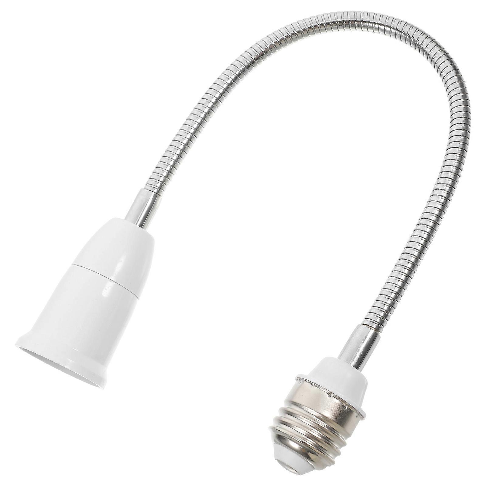 Lightbulb Extender Socket Light Bulb Adapter Flexible Arm For High Ceilings Indoor Use 1Pack
