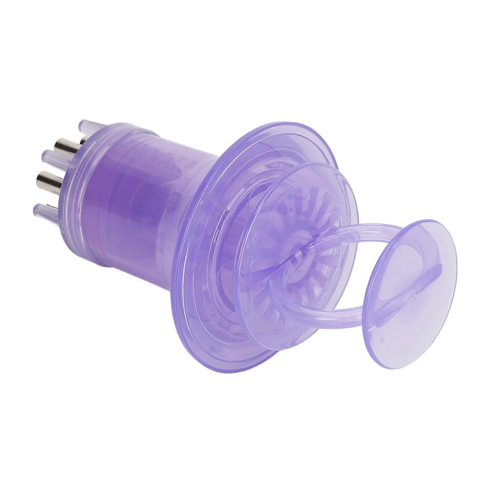 Scalp Applicator Comb Prevent Leakage Handheld Massage Comb for Hair Growth Oil 6ml Capacity Lavender Purple