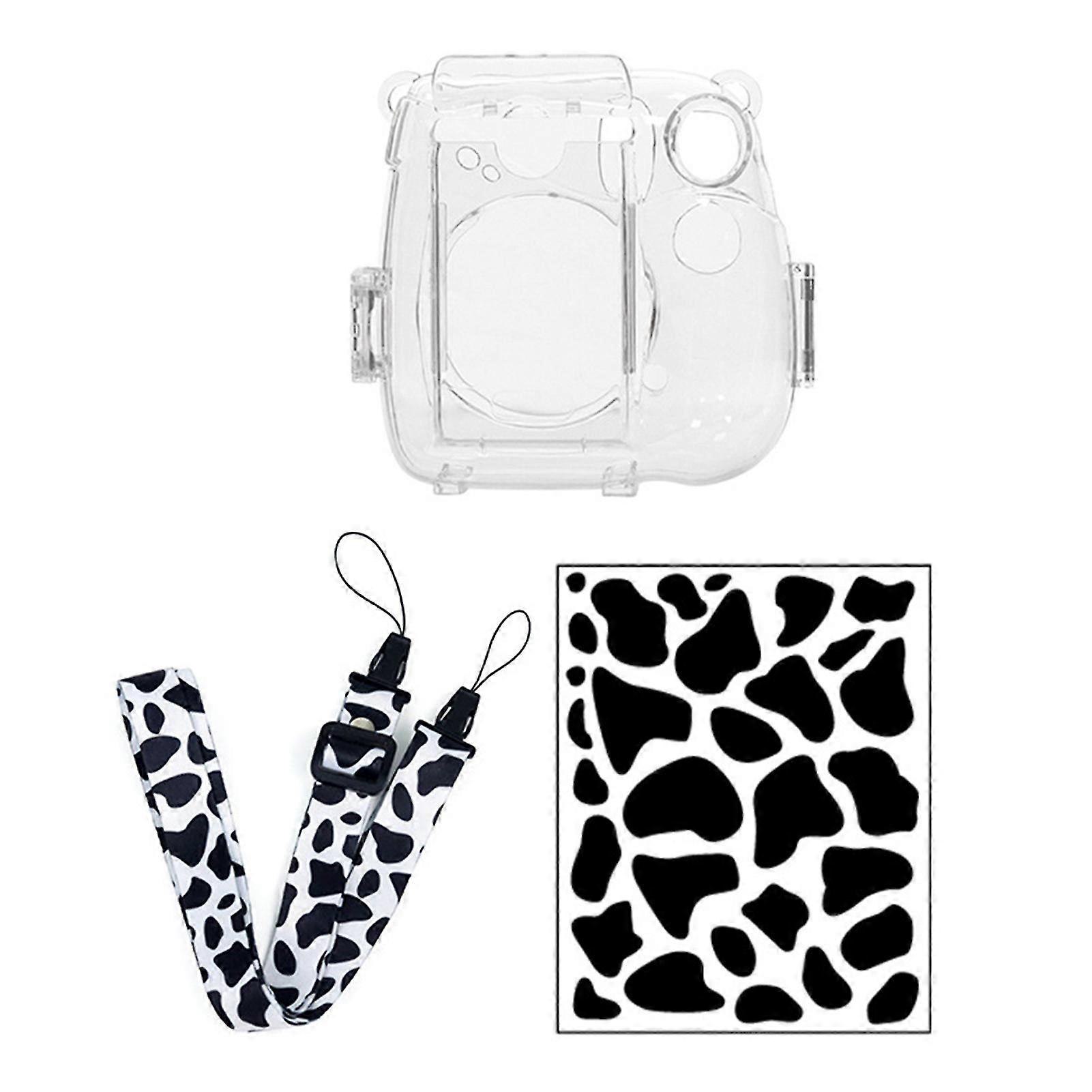 2025 Camera Case Shock-proof Waterproof with Shoulder Strap Camera Transparent Storage Shell with Photo Bag for Instax Mini 7