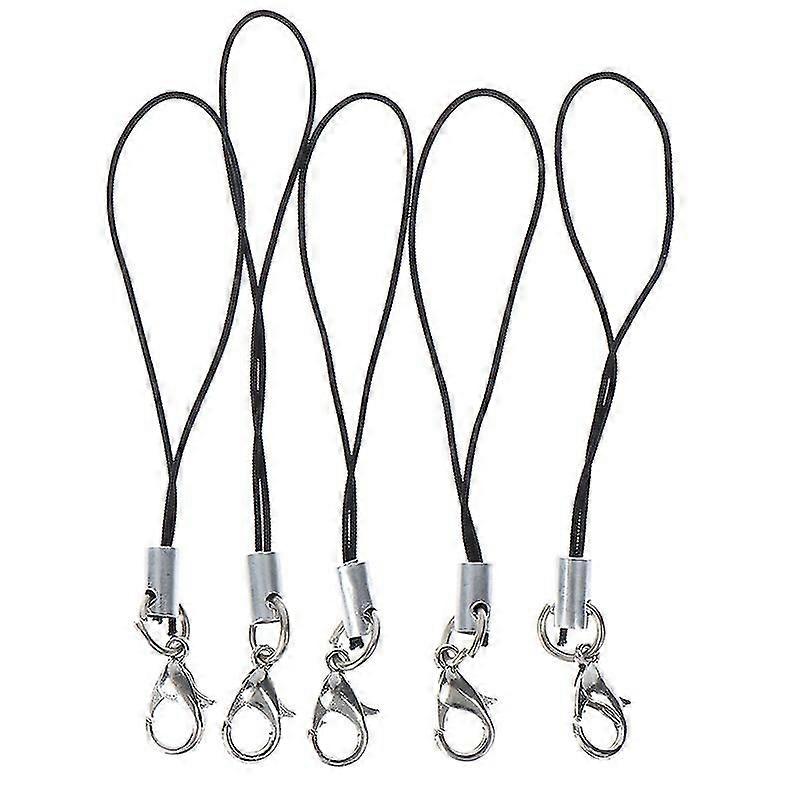 10pcs Lanyard Keychain For Usb Flash Drive Strap String Black Hfmqv