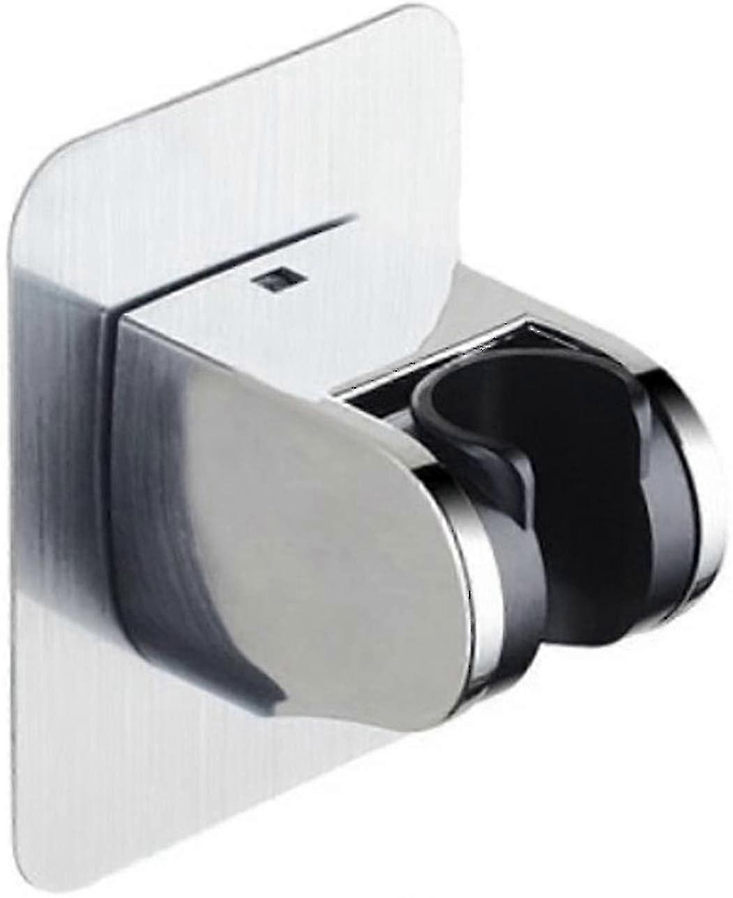 Self-adhesive Chrome Hand Shower Holder - No Drilling