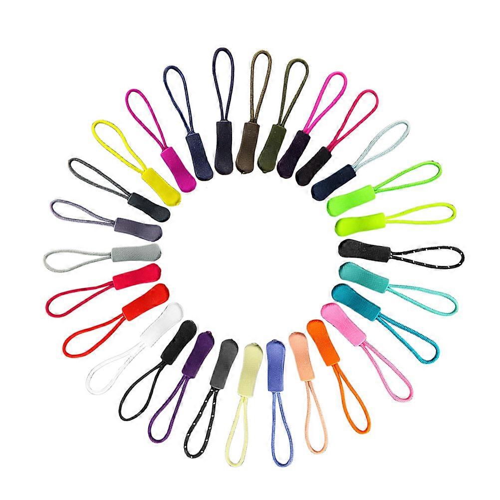 50pcs Durable Plastic Zipper Pull Heads with Rope for Bags, Backpacks, Luggage, and Suitcases – Easy to Use Replacement Pullers for Extended Zipper