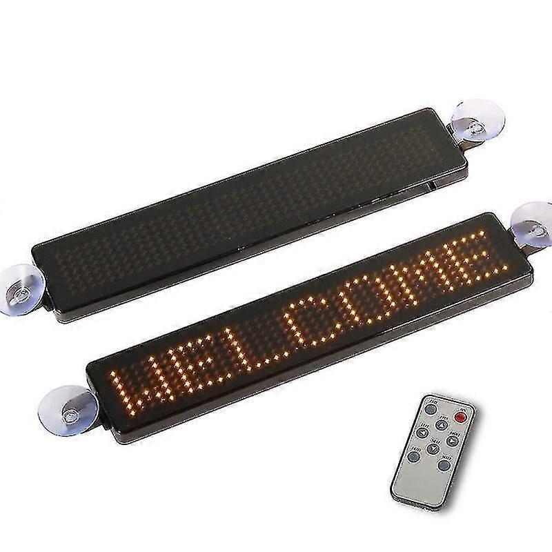 12v programmerbare bil led skilt display annonsering rulleskilt med fjernkontroll, suge disk