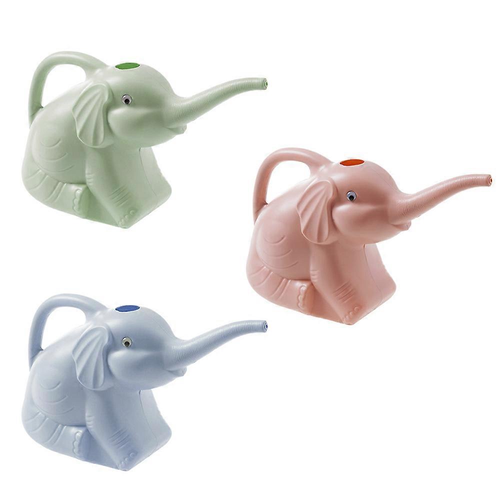 Mini Cartoon Elephant Shaped Watering Pot Practical Durable Gardening Tool 3Pack