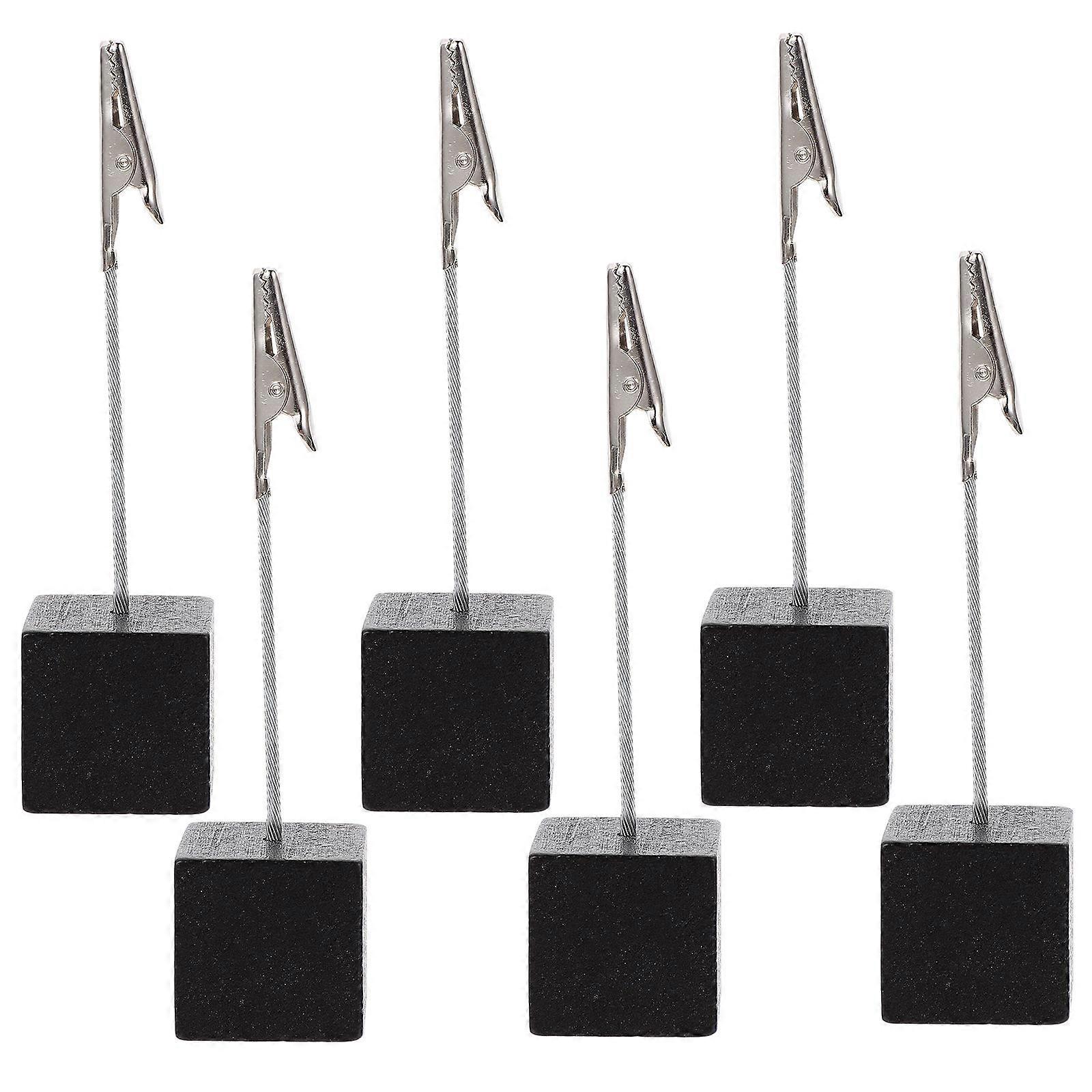 6pcs Colorful Clips for Notes, Cards & Receipts – Strong Grip Memo Holders for Office, Home & School Use – Random Colors