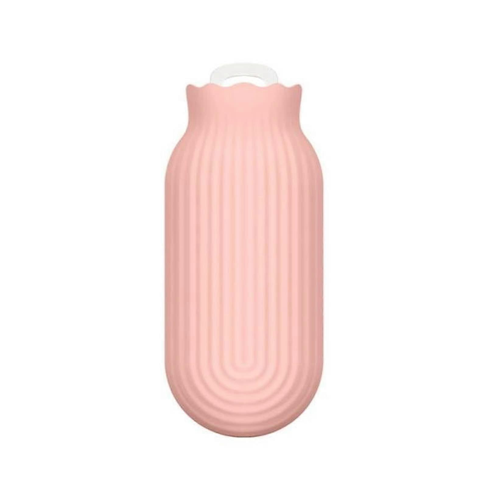 Hot water bottle winter portable hand warmer microwave heatable large capacity explosionproof hot water bottle with cover (Size: 3)