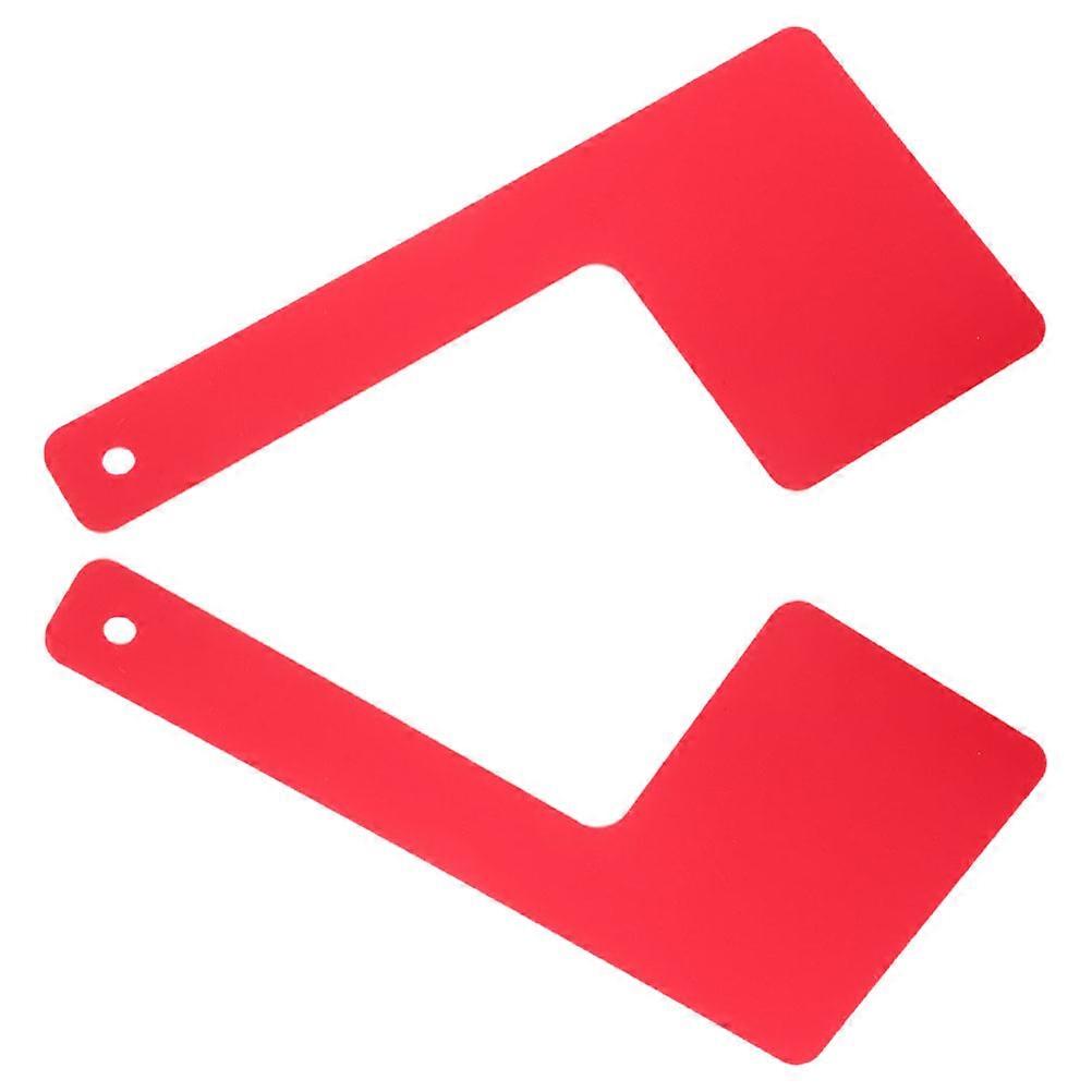 2pcs Universal Replacement Acrylic Mailbox Flag for Mailbox Decoration and Garden Use