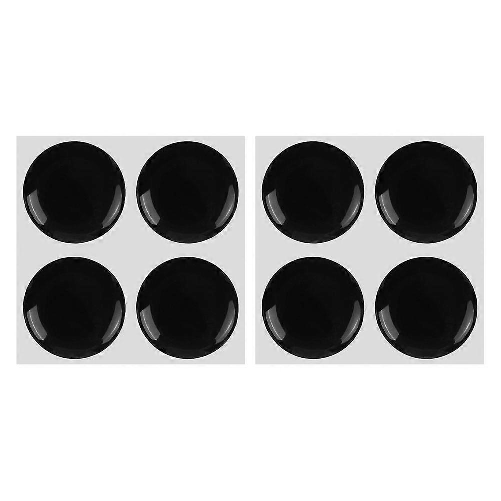 Universal Car Keyhole Protector Stickers Made from Durable PVC Black Round Covers for Automotive