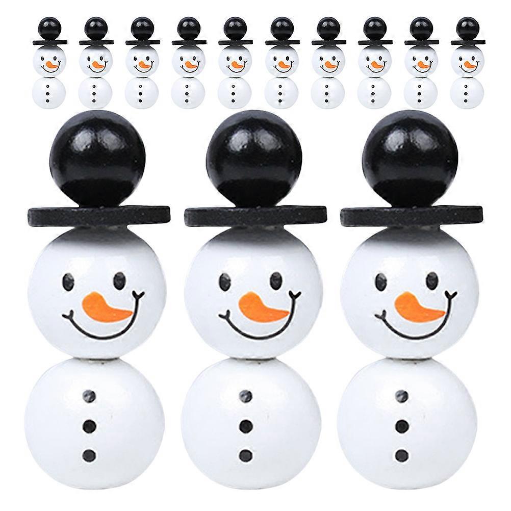 Cute Beads Diy Projects Delicate and Versatile Wood Material 2.00X2.00X2.00cm 80Pcs