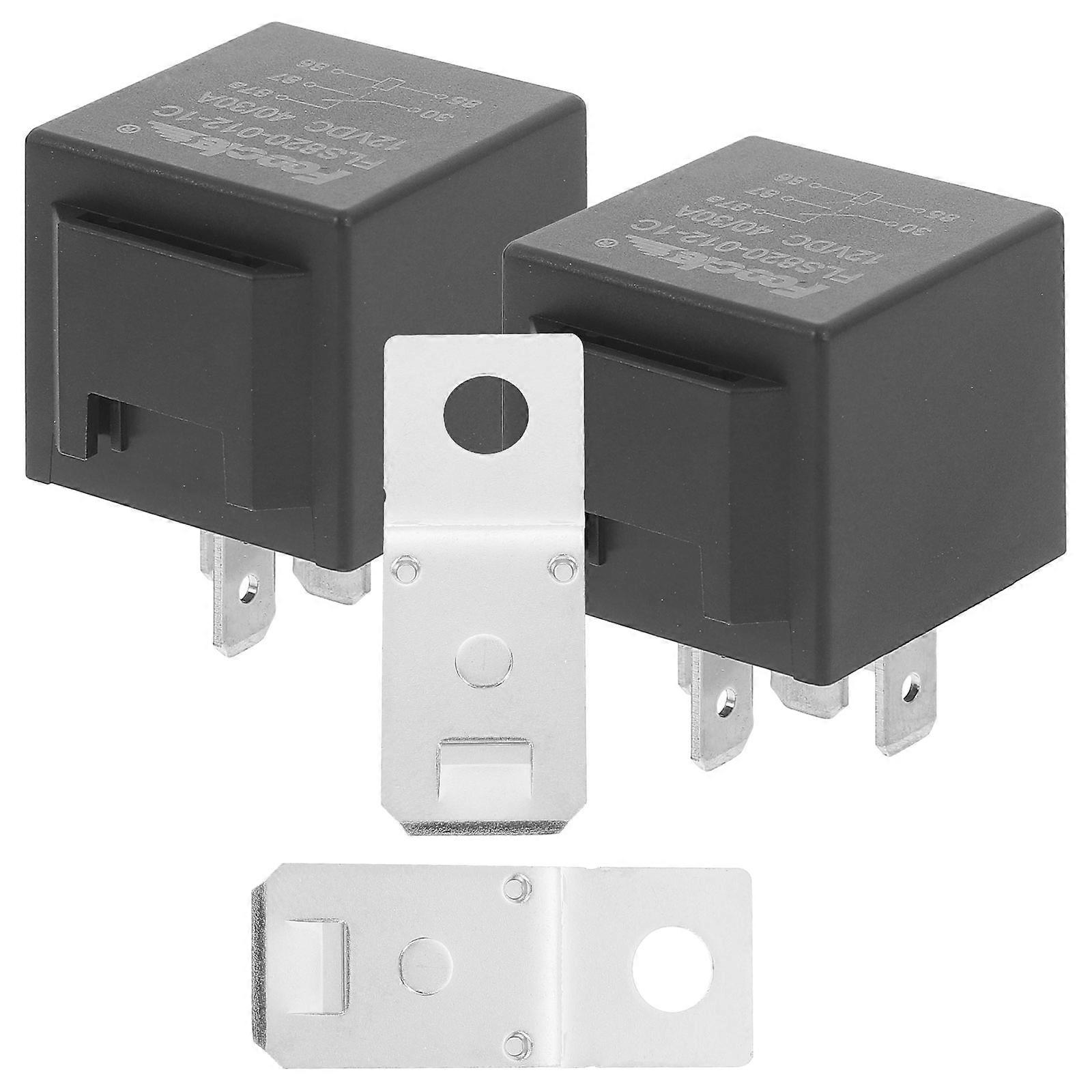Car Relay Starter Motor Relay Suitable for Most Car Circuits 2Pcs