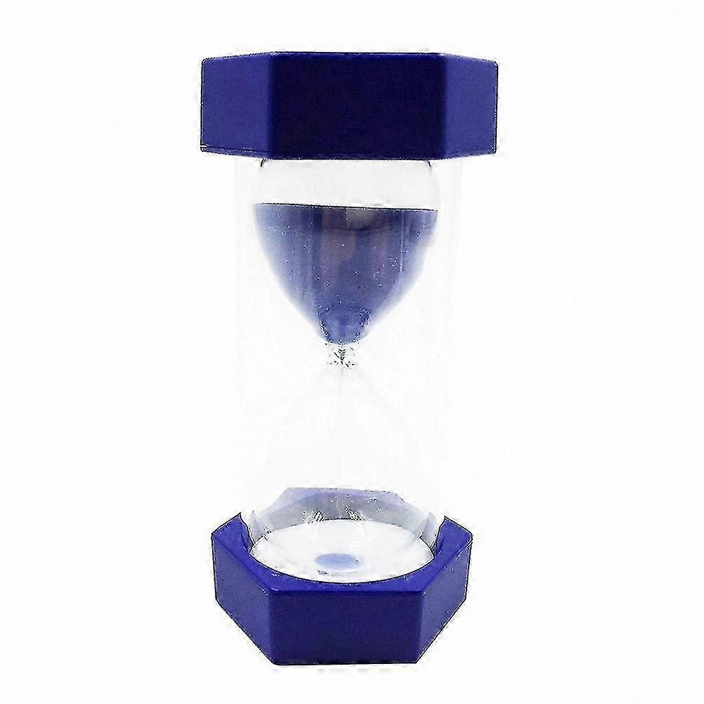 Small Blue Hexagonal Hourglass Timer for Kids Play and Decoration