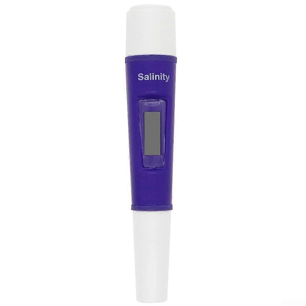 Water quality salinity meter 019.99 PPT range for seawater soup aquarium with temperature adjustment capability and protective case.