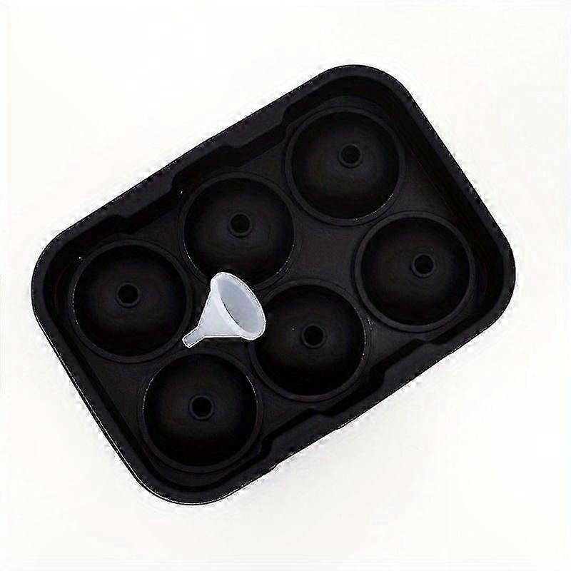 Silicone Ice Cube Tray Set of 3 with Lids, 6-Ball and 4-Diamond Molds for Refrigerator Use