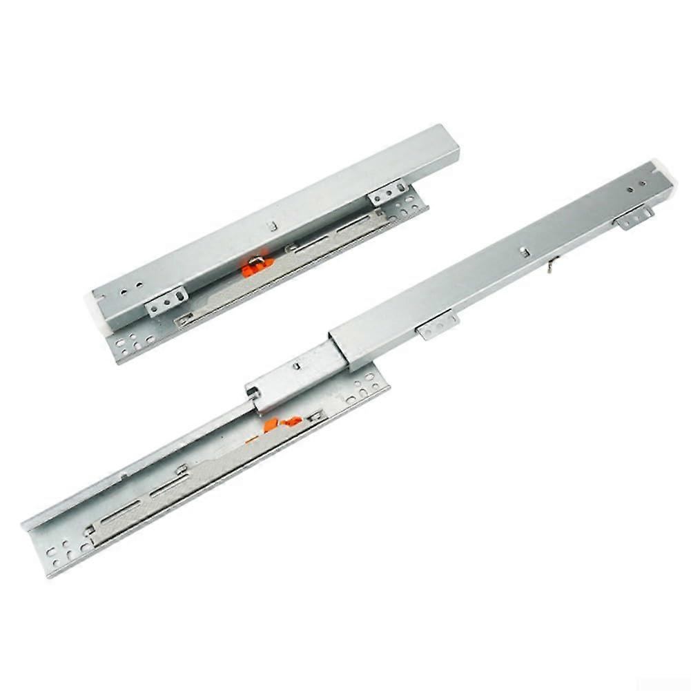 Sliding mechanism for jewelry display case with damping buffer for improved functionality (250 mm)