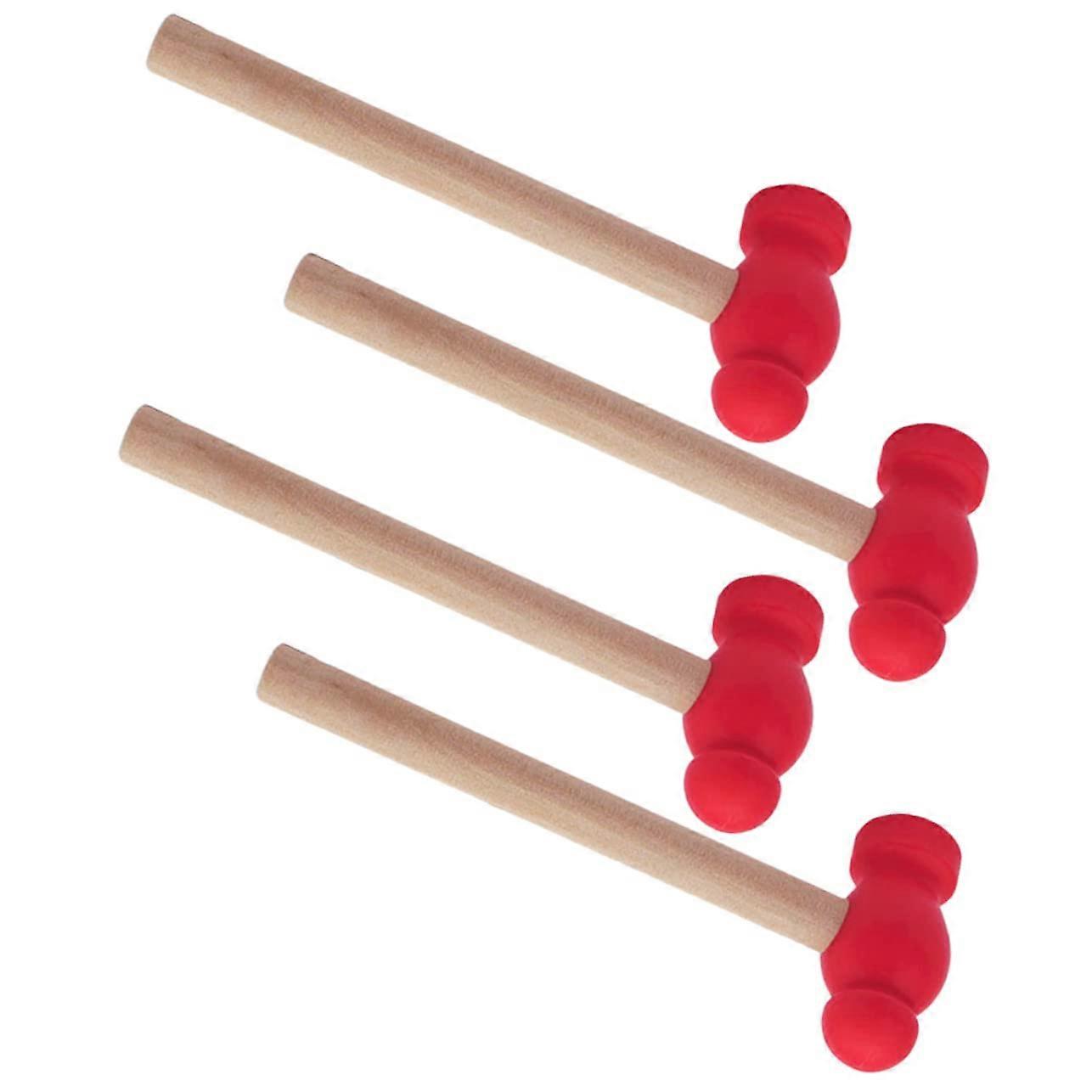 4Piece Wooden Hammer Toy Set for Girls Simulation Hammer, Educational Toy for Interactive ParentChild Games, Durable and Safe