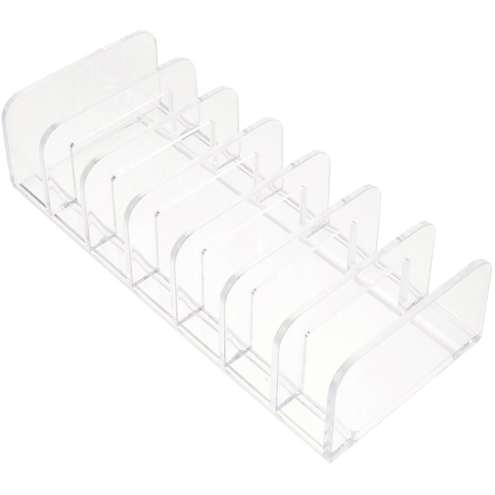 Transparent Eyeshadow Holder Makeup Organizer with Scratch Resistant Desktop Cosmetic Storage for Eyeshadow Palette and Blusher, Stylish Multi