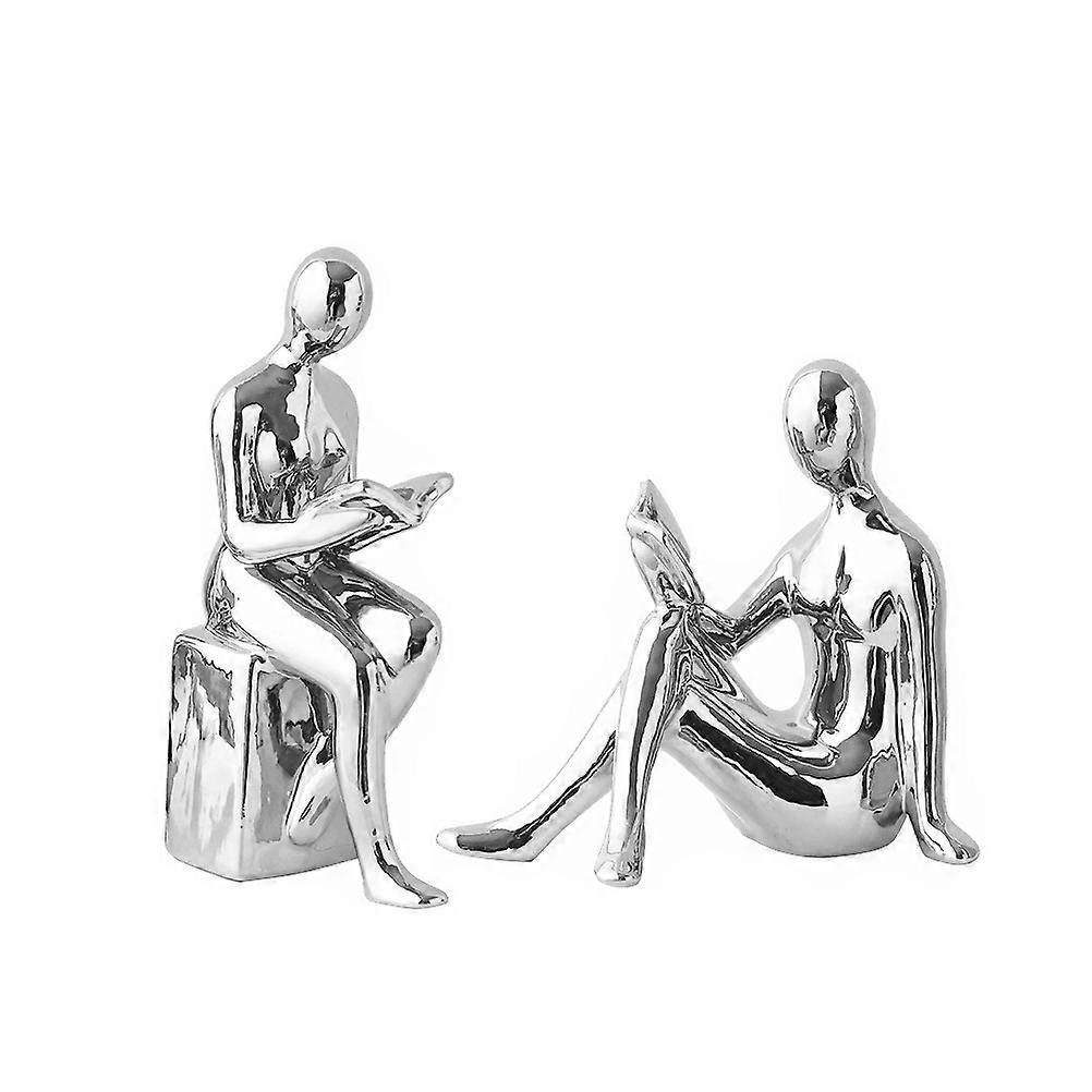 Statue Decorative Bookends Reader Statue Pair Tabletop Bookend Holder For Desk Fine Craftsmanship 1 Pair