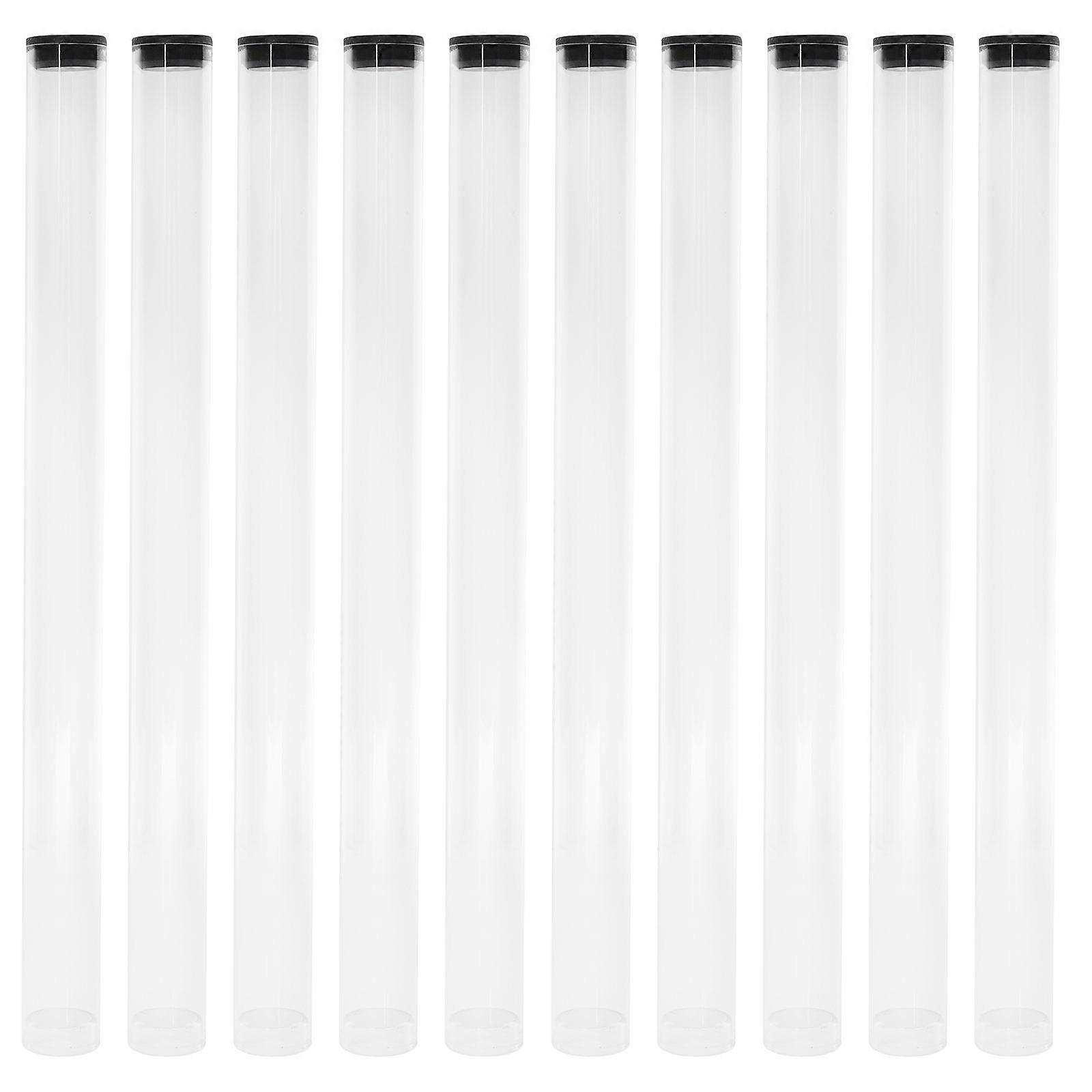 Transparent Acrylic Incense Stick Containers with Removable Lids – 6PCS Portable Storage Tubes for Incense, Sage, Tea, Candy, and Samples