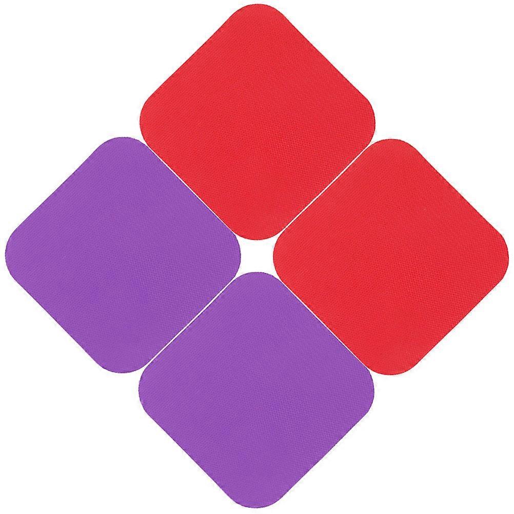 4pcs Rubber Jar Opener Gripper Pads, Non Slip Multi Purpose Bottle Lid Coasters for Easy Storage and Weak Grip Assistance