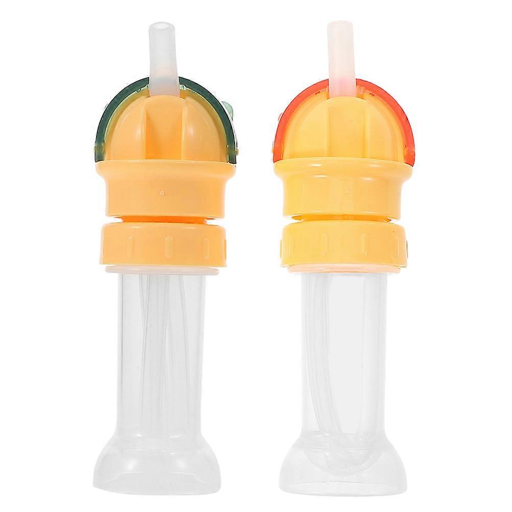 2pcs Water Bottles Straw Lid Covers Caps for Travel Practical Storage Convenient Bottle Lids
