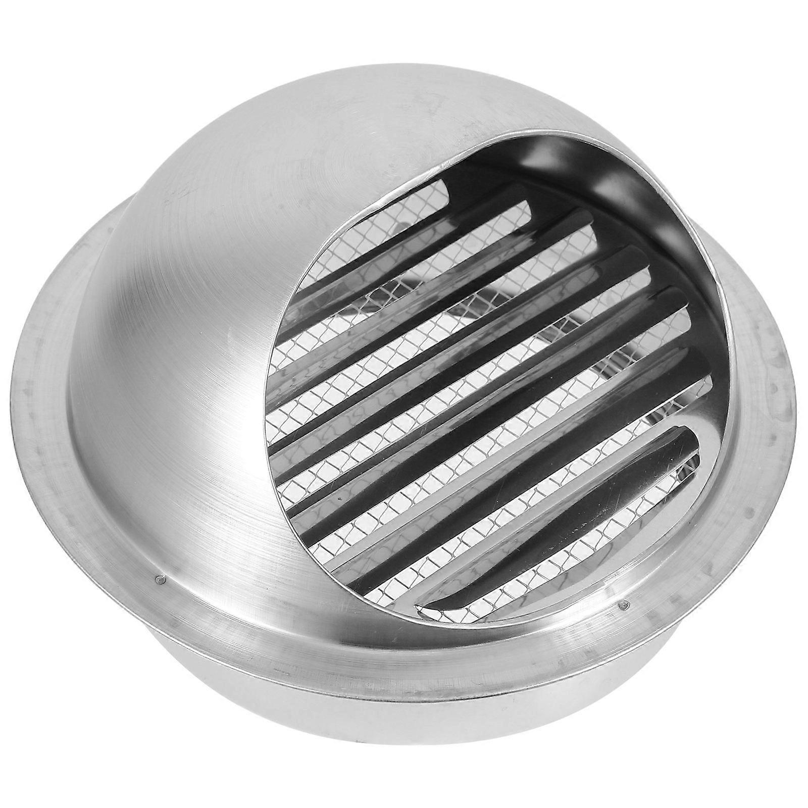 Stainless Steel Wall Vent Cap For Bathroom Exhaust Fan Cover Round Shape Ventilation Solution 1Pcs