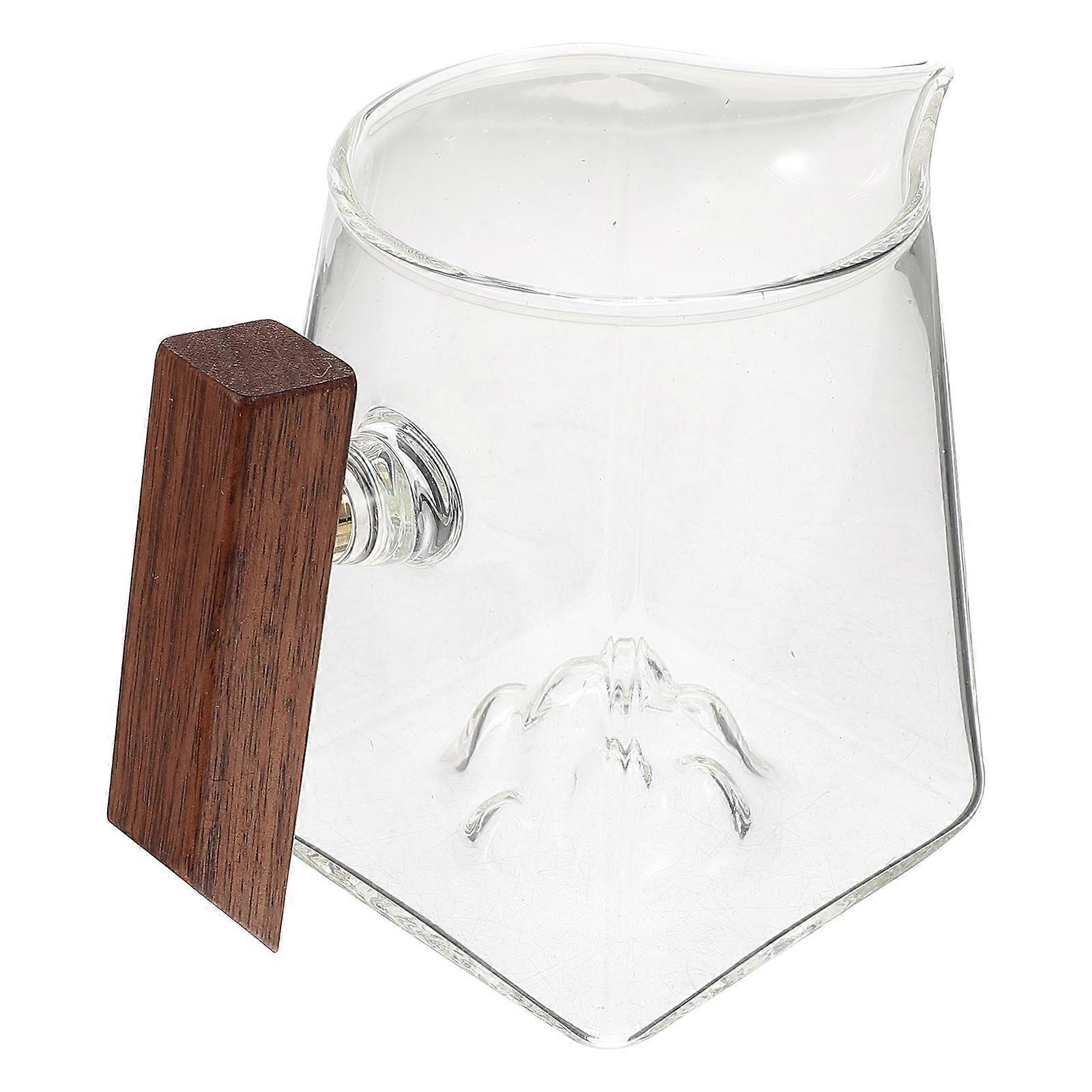 Here's a refined and professional product description based on the title you provided:
**Glass Tea Mug with Handle – Durable Water Cup for Home &