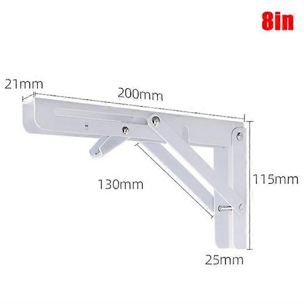 Foldable Adjustable Wall Mounted Durable Storage Shelf D 8inch