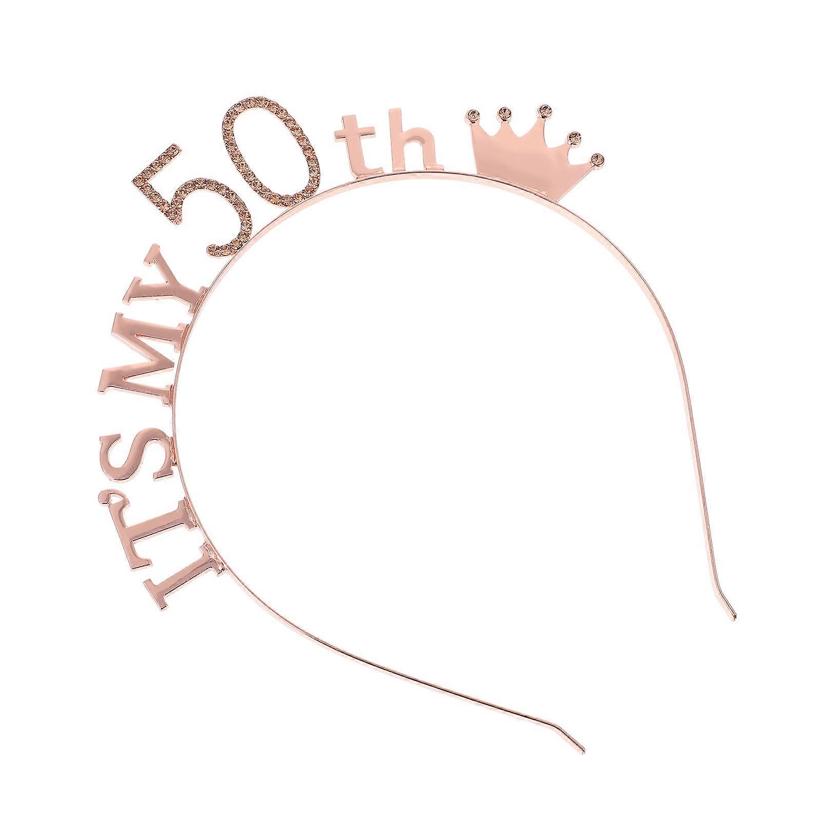 Here's a polished and engaging product description based on your input:
**1pc Delicate Crown Hair Hoop – Perfect for Birthday Parties & Themed
